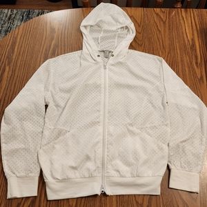 Forever 21 White Zip Up Jacket